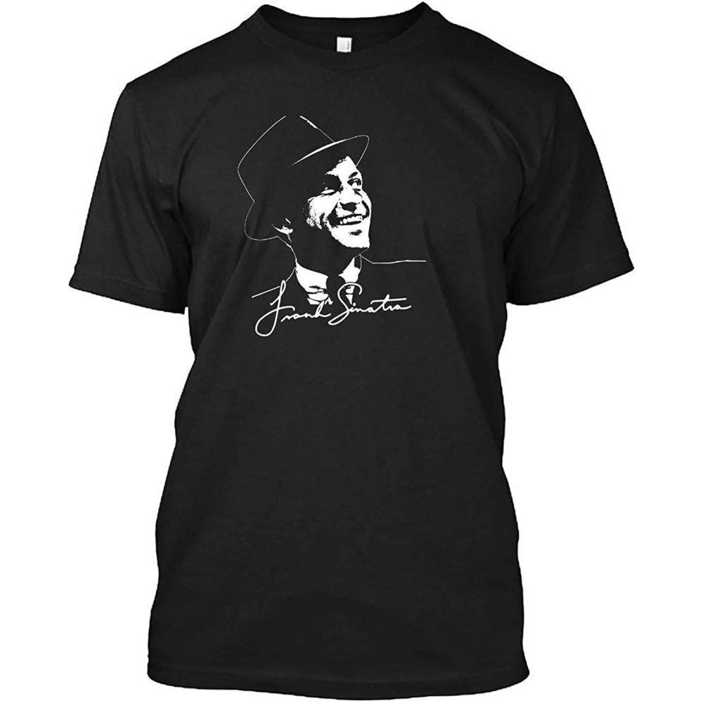 Frank Sinatra Portrait And Signature Tshirt